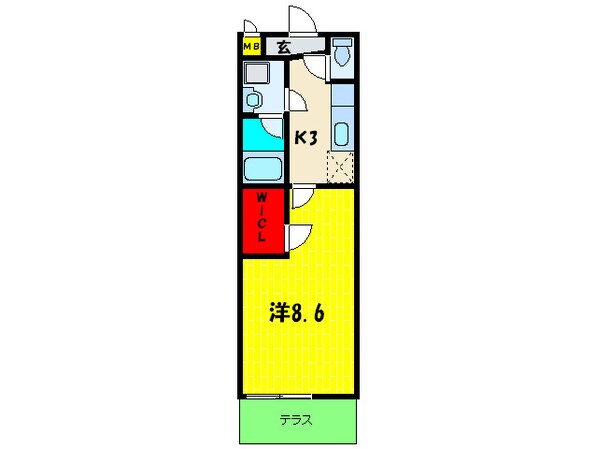 セレ－ナ住之江Ⅱ番館の物件間取画像